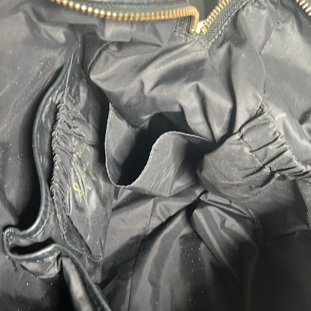 Rebecca Minkoff Knocked Up Diaper Bag Black Nylon & Leather